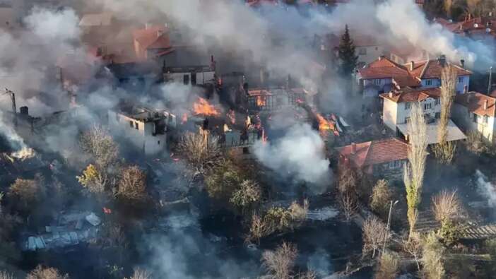 Kütahya'da korkunç yangın: Onlarca ev küle oldu!