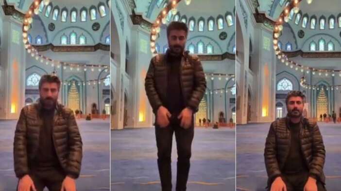 Camide küstahça hareketler: Aklı sıra dini değerlerle dalga geçti!