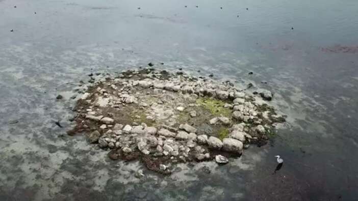 Sapanca'da sular çekildi tarih fışkırdı