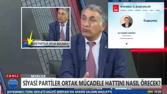 Sözde Atatürk partisi bölücülere meze oldu! CHP'li Ali Ekber Cömert PKK kanalına çıktı! Skandal kj'den rahatsız olmadı...