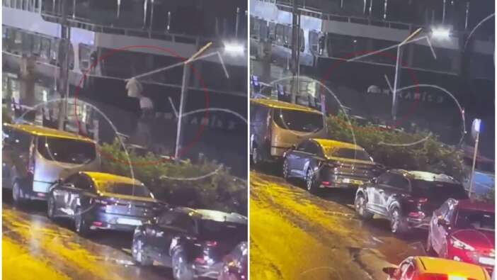 Sarıyer’de 2 kardeşin denize düştüğü anın görüntüsü ortaya çıktı! Ablasının peşinden denize böyle atlamış
