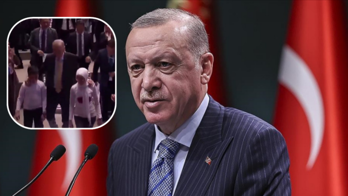 Cumhurbaşkanı Erdoğan'dan dünyaya mesaj! Sahneye Suriyeli sığınmacı çocuklarla çıktı