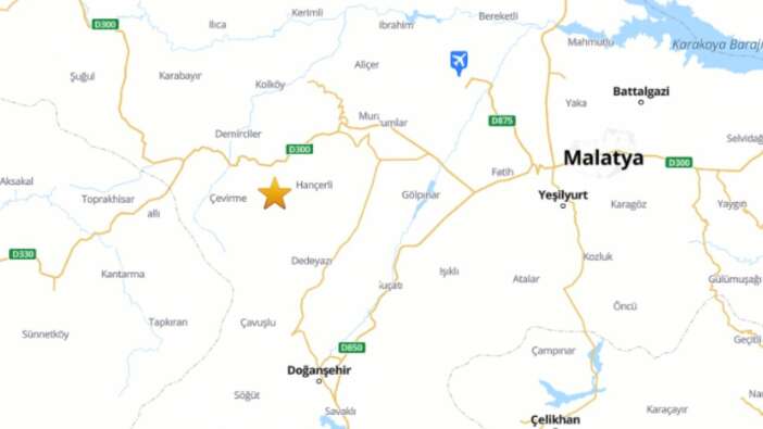 Malatya'da arka arkaya iki deprem oldu