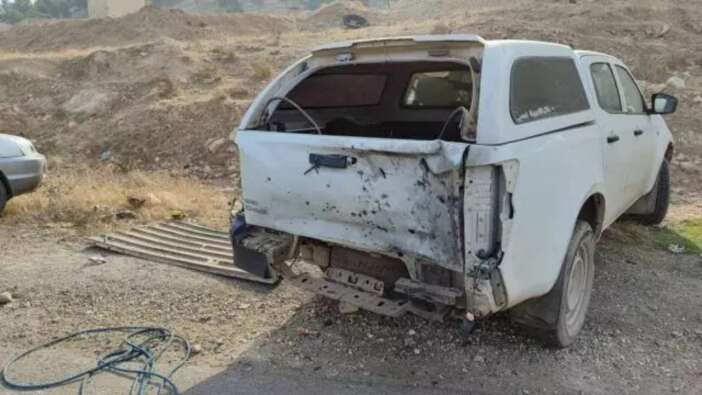 TRT Haber ekibine PKK'dan bombalı saldırı! Ekip aracı ağır hasar aldı...