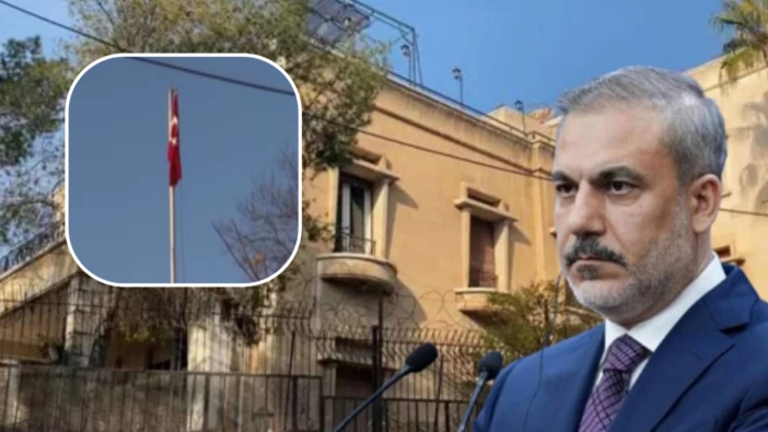 12 yıl sonra bir ilk! Şam Büyükelçiliği artık faaliyette... Türk bayrağı göndere çekildi