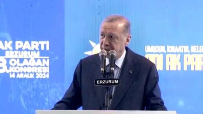 Cumhurbaşkanı Erdoğan, Erzurum'da! ''Suriye'nin yeniden ayağa kaldırılması için Suriye halkının yanındayız. Bugün Şam Büyükelçiliğimizi faaliyete geçiriyoruz''