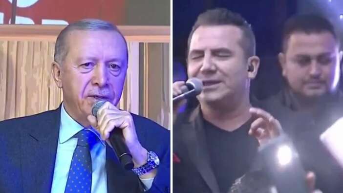 Cumhurbaşkanı Erdoğan Erzurum'da Ferhat Göçer'le düet yaptı! İşte o anlar...