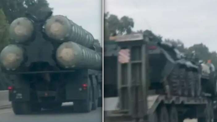 Putin'den şok hamle! Suriye'de Rus askeri konvoyu böyle görüntülendi... S-400 detayı!