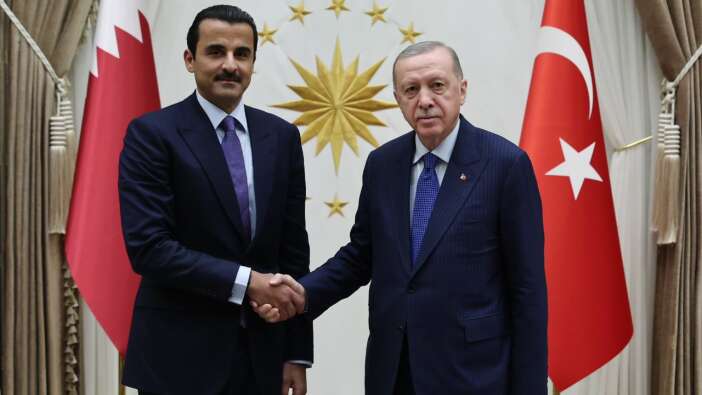 Katar Emiri Ankara'da! Cumhurbaşkanı Erdoğan ile Al Sani arasında sürpriz görüşme!