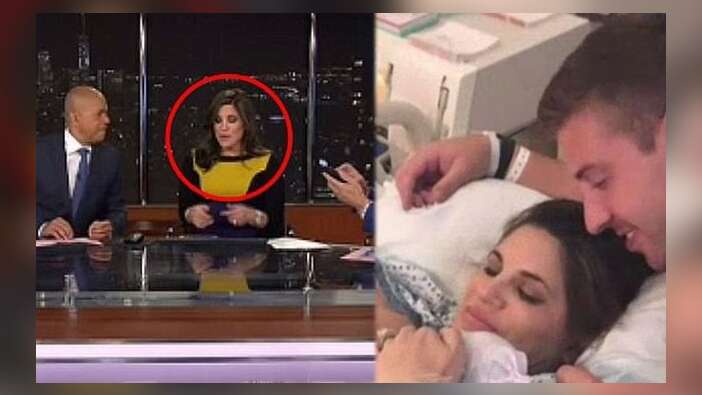 NBC sunucunun doğumu canlı yayında başladı