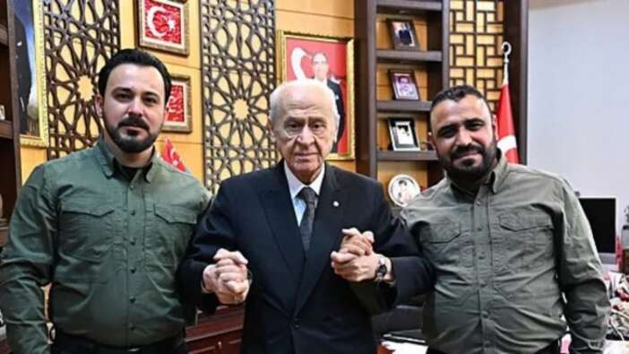Beşşar Esad'ı deviren Türkmen komutanlardan Devlet Bahçeli'ye ziyaret!