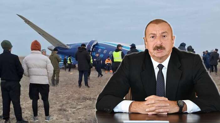 Kazakistan'da düşen Azerbaycan uçağıyla ilgili Aliyev'den şok açıklama! 'Yerden açılan ateş' detayına dikkat çekti...