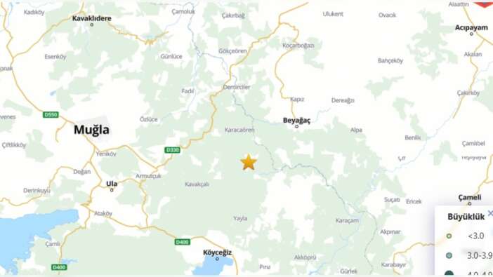 Beşik gibi sallandı! Muğla'da korkutan deprem