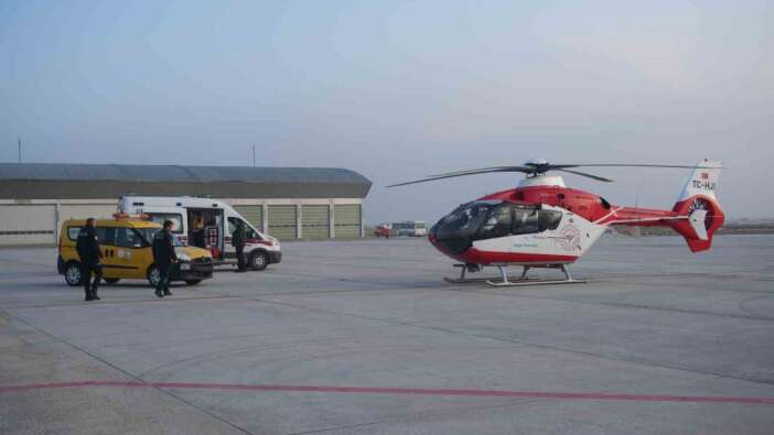 Muş'ta minik bebek için mücadele! Ambulans helikopter ile Ankara'ya ulaştırıldı...