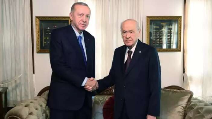 Cumhurbaşkanı Erdoğan ile Devlet Bahçeli'nin görüşmesi sona erdi