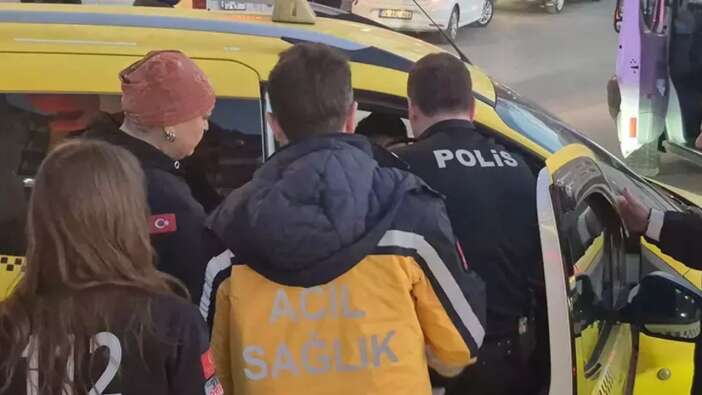 Taksiye bindi hareketsiz kalınca öldü sanıldı! Gerçek bakın ne çıktı!