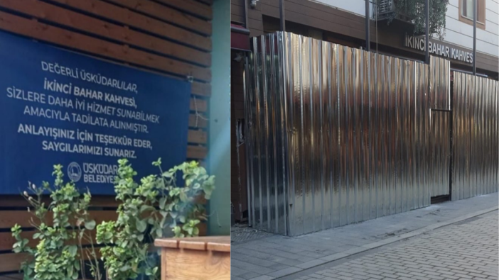 Hilmi Türkmen paylaştı: CHP’li Üsküdar Belediyesi vatandaşla dalga geçiyor! İkinci Bahar Kahvesi’ni önce 'tadilat yapıyoruz' diyerek kapattılar, 20 gün sonra yeniden açıp ardından kepenk indirdiler