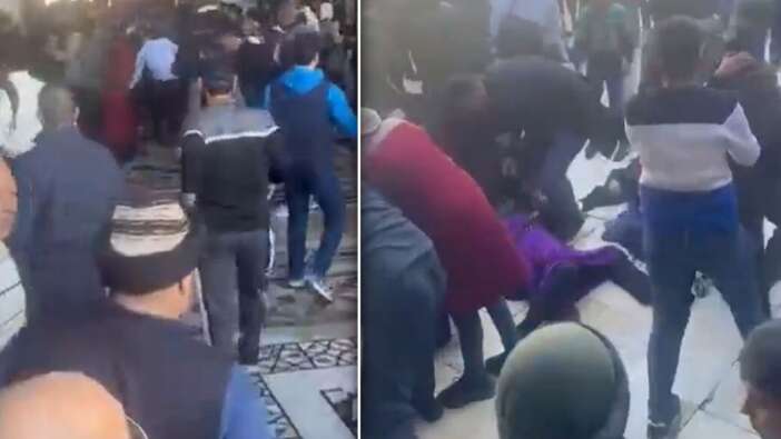 Emevi Camii'ndeki cuma namazında izdiham! Ölü ve yaralılar var! İşte izdihamdan ilk görüntüler...