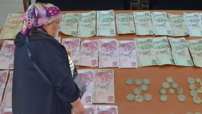 Bolu'da cami önünde dilenen kadına suçüstü! 2 saat içerisinde bin 554 lira toplamış...