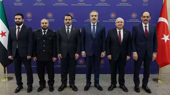 Hakan Fidan ve Şam heyeti arasında tarihi görüşme! İlk kareler geldi!