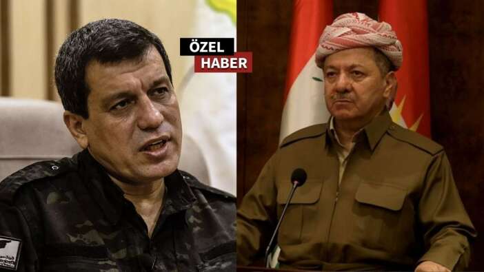 Terör örgütünde panik var! Mesut Barzani teröristbaşı Abdi ile Erbil’de görüştü