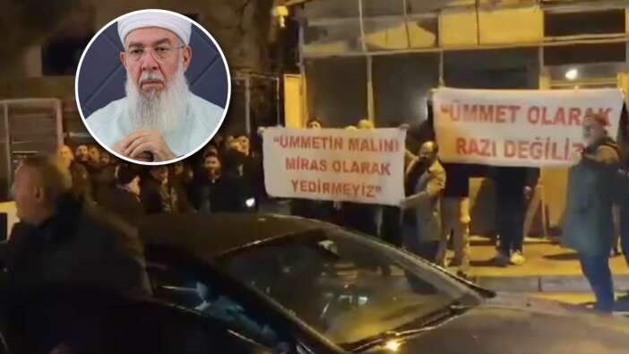 Menzilcilerin 17 milyar TL'lik miras kavgası büyüyor! Saki Elhüseyni taraftarları eylem yaptı!