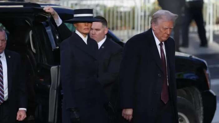 ABD'de ikinci Trump dönemi resmen başlıyor! İşte yemin töreninden ilk fotoğraf