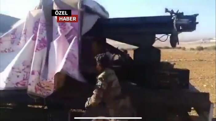 PKK/YPG kurnazlığı tutmadı! Sivil konvoy adı altında ağır makinalı silah getiriyorlardı!