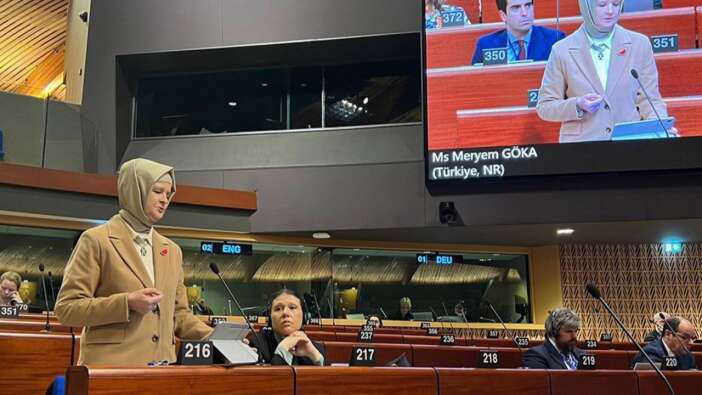 Avrupa'da Gazze'nin sesi oldu... Meryem Göka’dan Strazburg’da büyük ses getiren adalet çağrısı