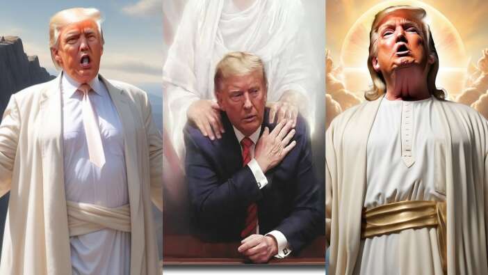 Sonunda bu da oldu: Donald Trump'ı Mesih ilan ettiler!