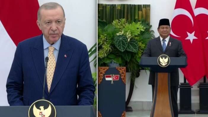 Cumhurbaşkanı Erdoğan, Endonezya'da! Mevkidaşı Subianto ile birlikte duyurdu: Daha fazla geciktirilemez!