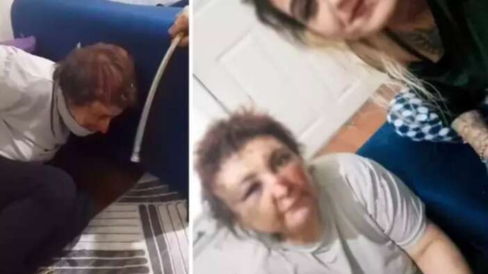 Anında tutuklandılar... Zavallı kadını önce dövdüler sonra selfie çektiler