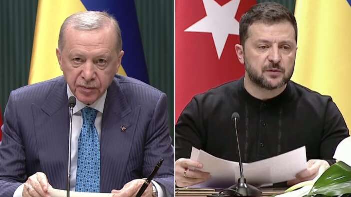Dünyanın gözü Ankara'da! Cumhurbaşkanı Erdoğan'dan "Barış için ideal ev sahibi Türkiye'dir" mesajı! Zelenski bakın ne dedi...