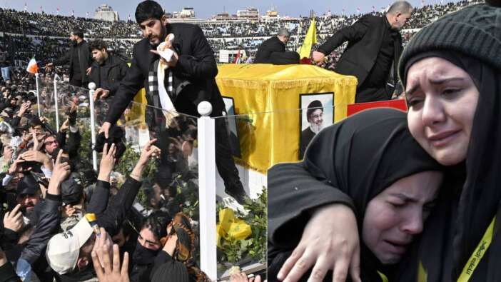 Nasrallah ve Safiyuddin'e veda; Lübnan'daki cenazeye yüz binler katıldı