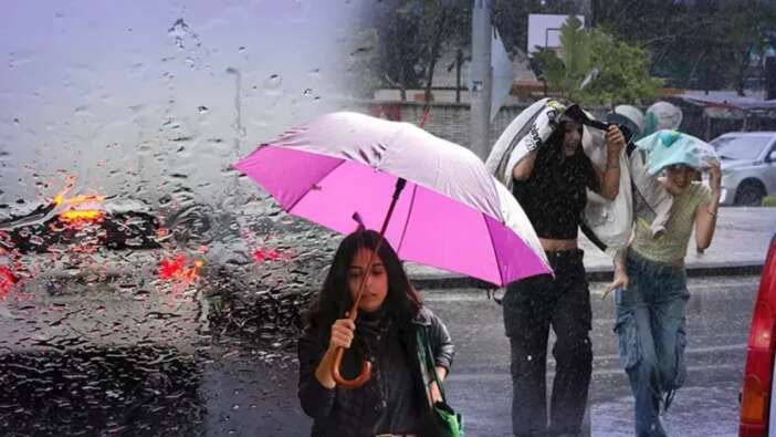 Karla karışık yağmur geliyor! Bu illerde yaşayanlar dikkat! Meteoroloji saat saat harita yayınladı....