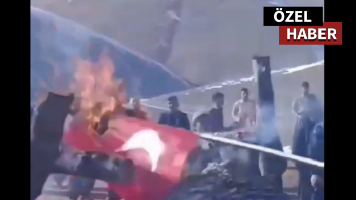 İran’da alçak provokasyon! Türkiye sınırına yakın yerde ay yıldızlı bayrağımız yakıldı