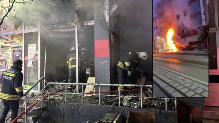 Sivas'ta bir marketler zinciri şubesinde yazar kasa bomba gibi patladı
