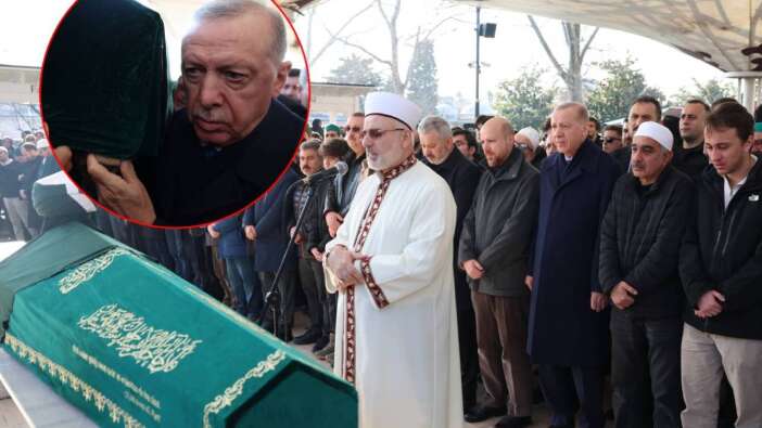 Cumhurbaşkanı Erdoğan, Kasım Yağcıoğlu'nun cenazesine katıldı, tabutuna omuz verdi