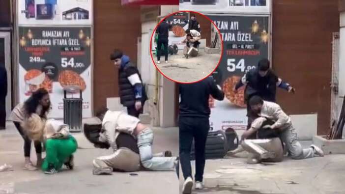 Husumetli iki grup sokakta karşılaşınca kavga çıktı, ayırmaya çalışan polis memuru yaralandı