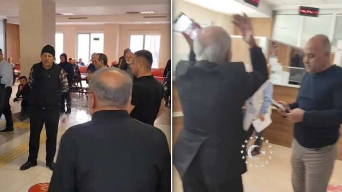Kayseri Vergi Dairesi'nde sıra bekleyen vatandaş isyan etti: 10 kişi yatıyor burada!