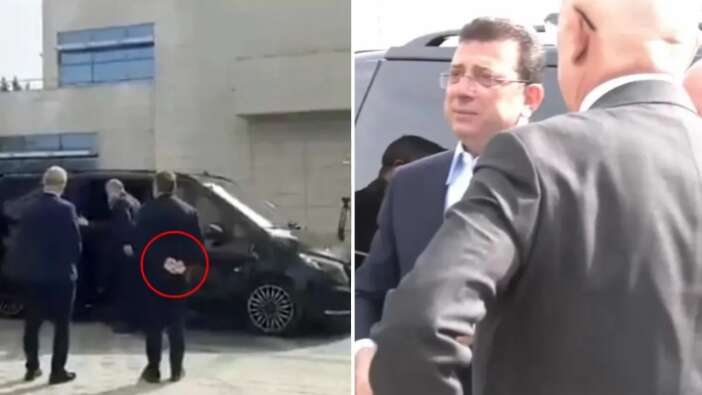 İmamoğlu-Yavaş buluşmasına damga vuran anlar! Elleri arkada karşıladı...
