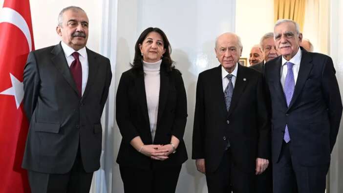 DEM Parti ve MHP görüşmesi sona erdi! Bahçeli'den mesaj var: Görüşmede olmayı çok isterdim!