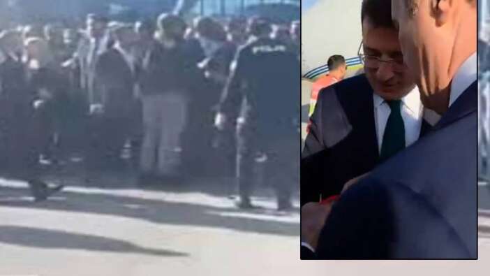 Ekrem İmamoğlu'nun Erzincan ziyaretinde Mustafa Sarıgül ile polis arasında arbede