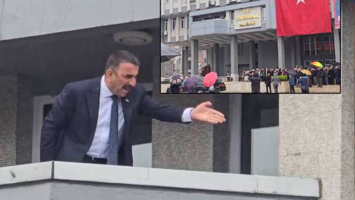 Zonguldak Valisi Hacıbektaşoğlu CHP'nin alternatif törenine bağırarak tepki gösterdi