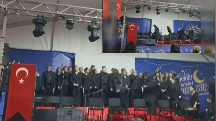 Gaziosmanpaşa Belediyesi'nin düzenlediği Ramazan etkinliğinde sahne çöktü: 4 yaralı