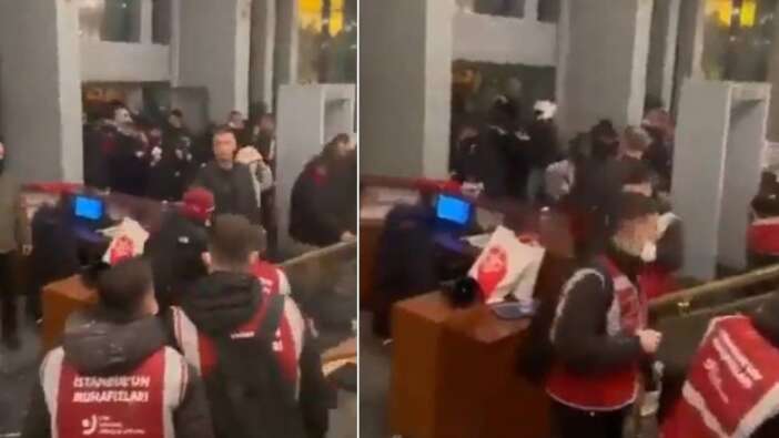 İBB binasını talan ettiler! Saraçhane eylemcilerinden tepki çeken görüntü