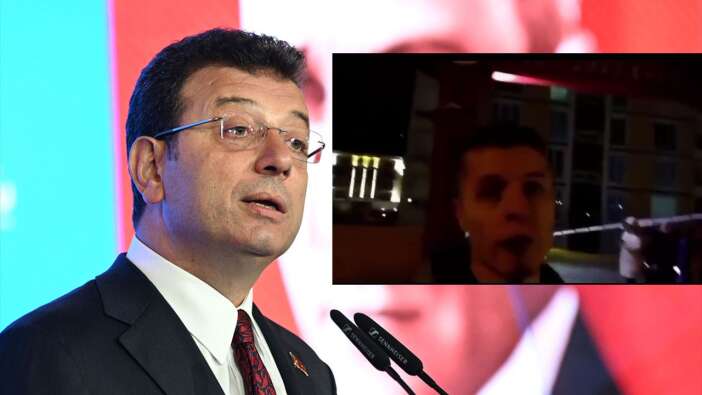 Skandal görüntü ortaya çıktı! İmamoğlu gazeteciye saldırı talimatı verdi!