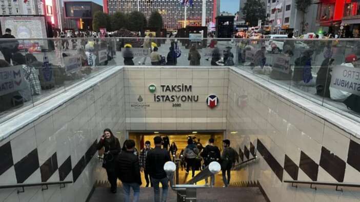 Yenikapı-Hacıosman metrosunun Taksim durağı ile Taksim-Kabataş Füniküler hattı kapatıldı