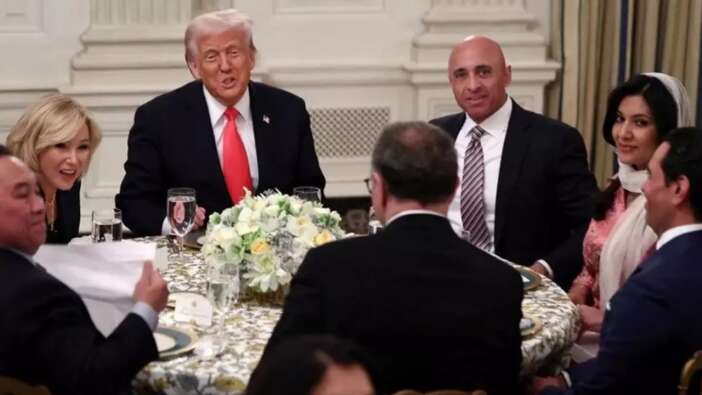 Donald Trump Beyaz Saray'da iftar verdi! "Başkan olduğum sürece yanınızda olacağım"