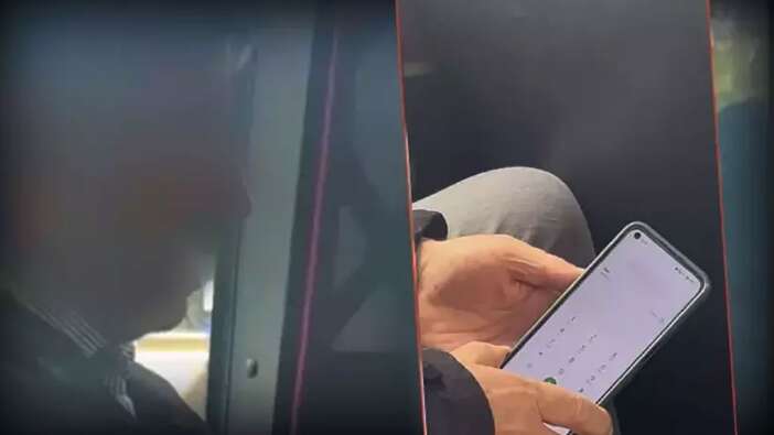 Resmen suç makinesi çıktı! Ankara'da minibüste genç kıza taciz kamerada!